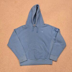 Champion Reverse Weave Pullover Hoodie Women's Size Medium Double Arm Spellout